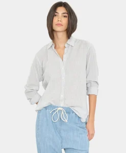 Dames blouse blauw