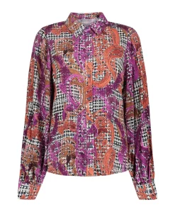 Dames blouse blauw