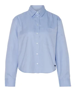 Dames blouse blauw