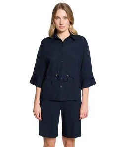 Dames blouse blauw