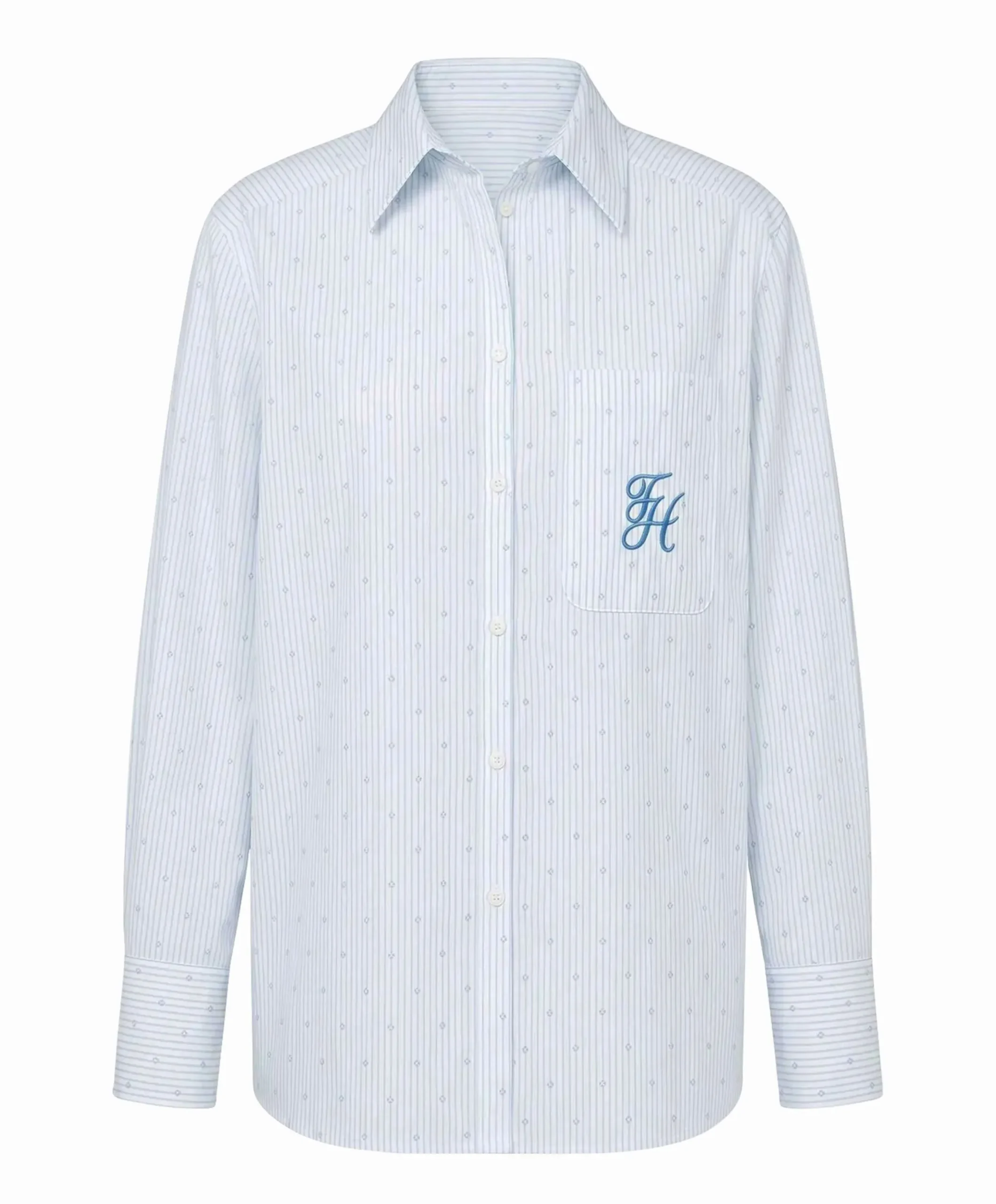 Dames blouse blauw