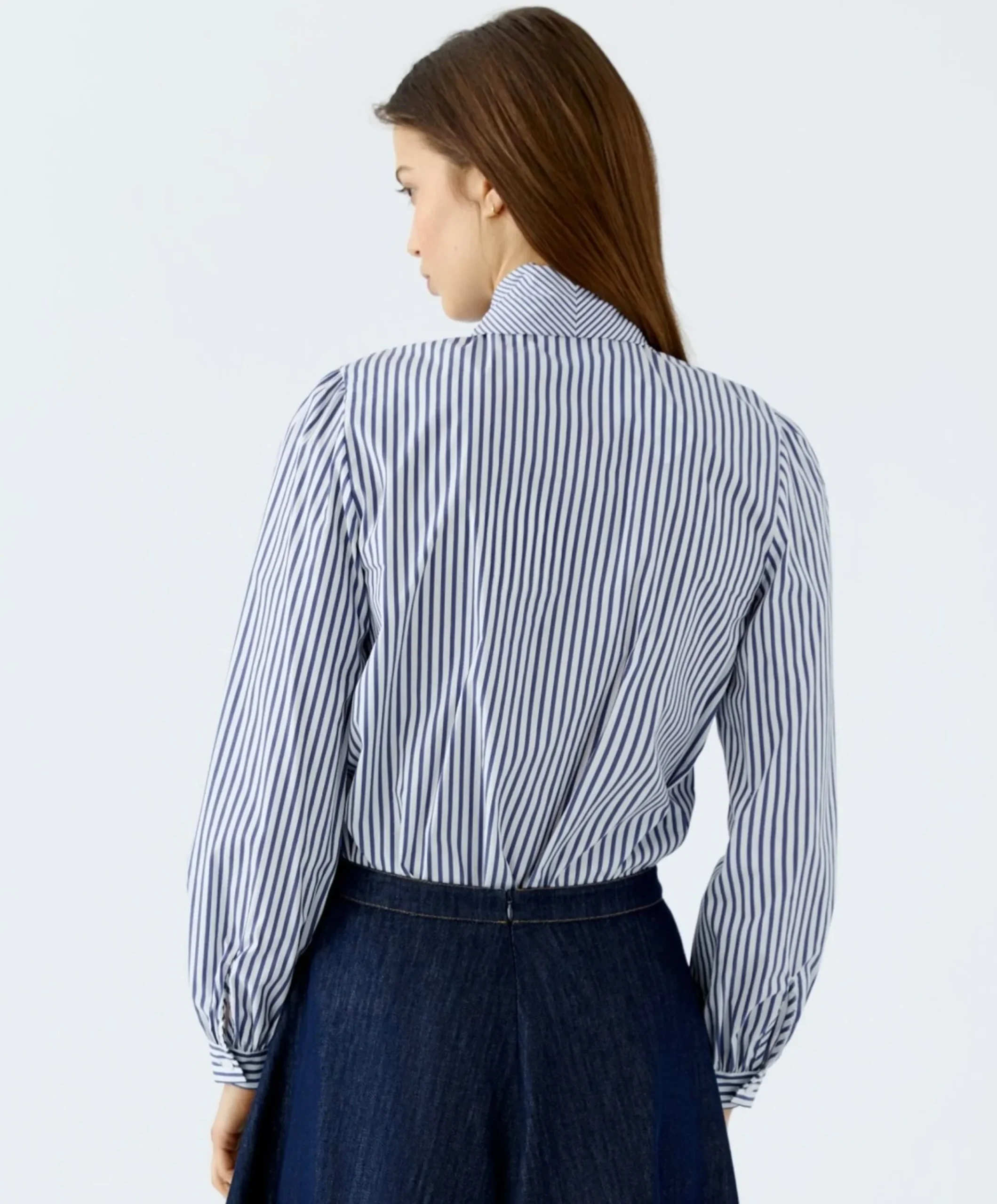 Dames blouse blauw