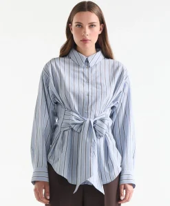 Dames blouse blauw