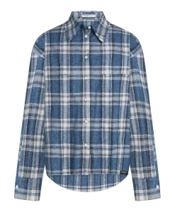 Dames blouse blauw