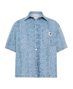 Dames blouse blauw