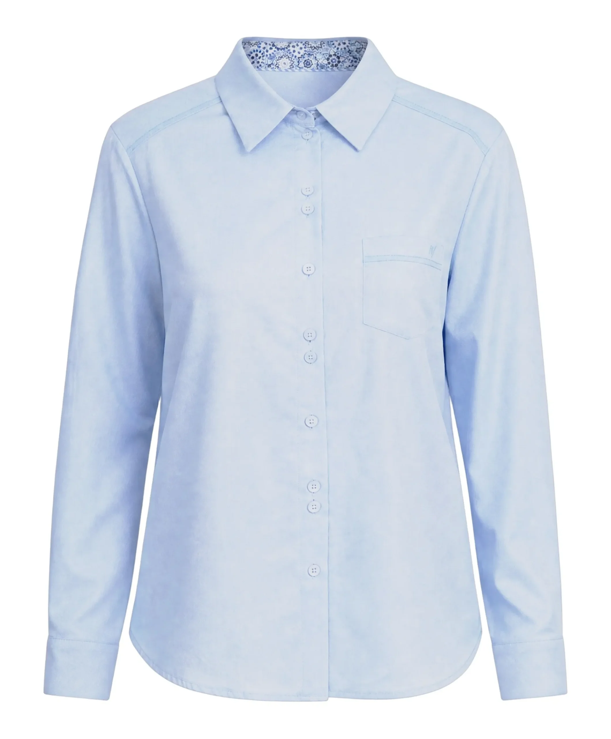 Dames blouse blauw