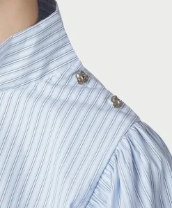 Dames blouse blauw