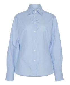 Dames blouse blauw
