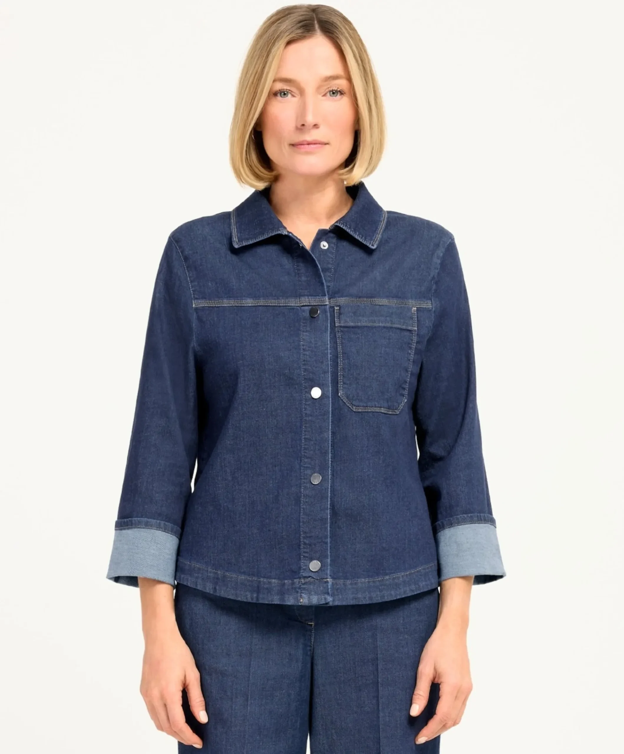 Dames blouse blauw