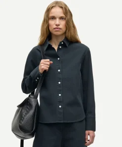 Dames blouse blauw