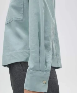Dames blouse blauw