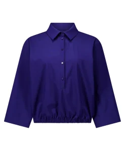 Dames blouse blauw