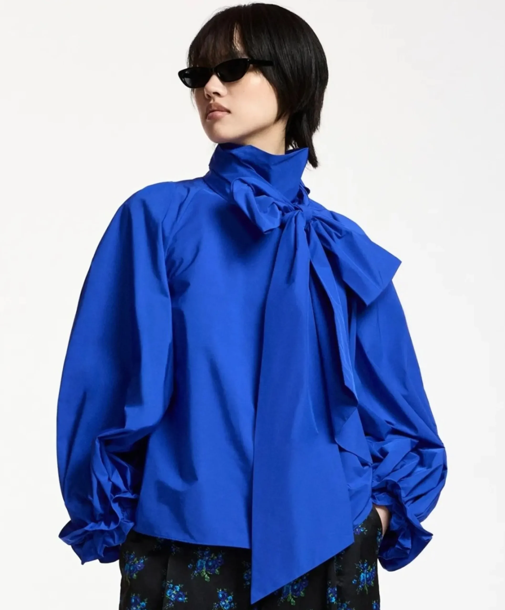 Dames blouse blauw