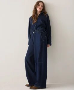Dames blouse blauw