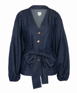 Dames blouse blauw