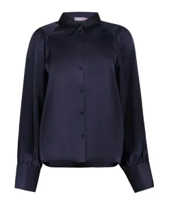 Dames blouse blauw