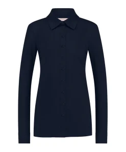 Dames blouse blauw