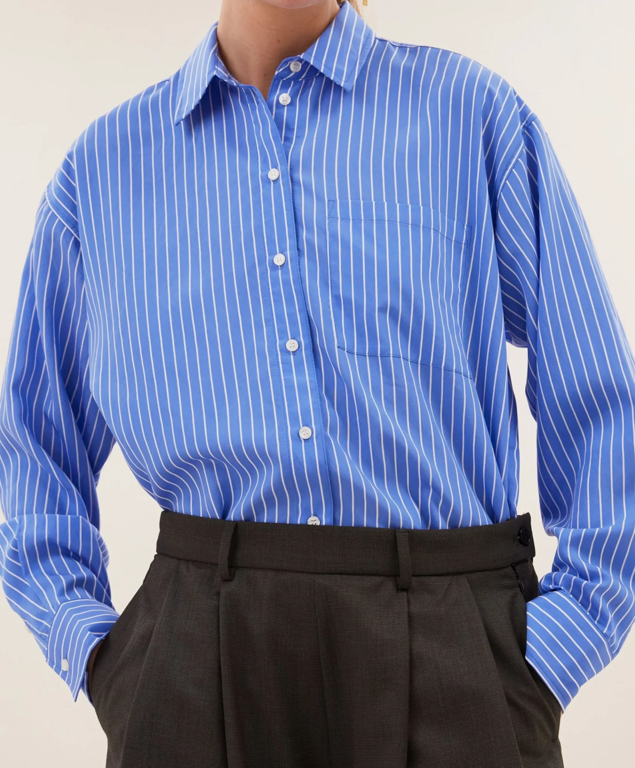 Dames blouse blauw