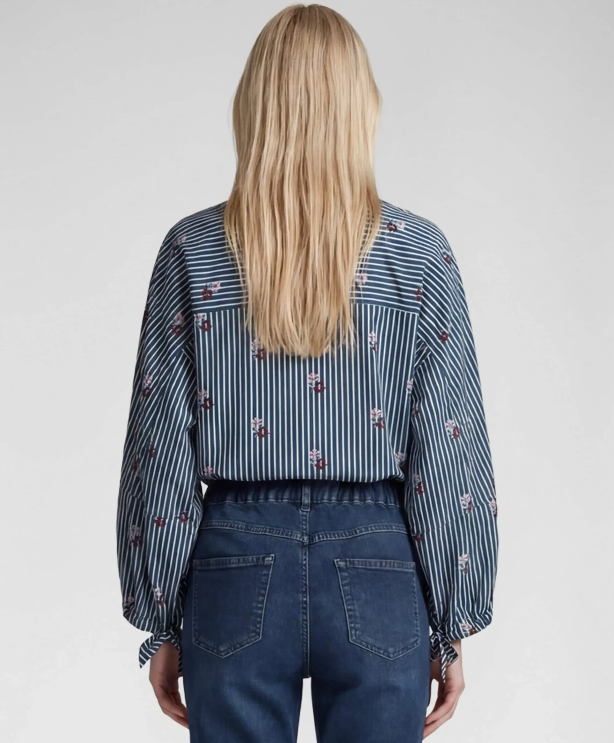 Dames blouse blauw