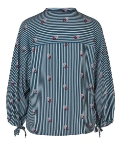 Dames blouse blauw