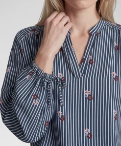 Dames blouse blauw