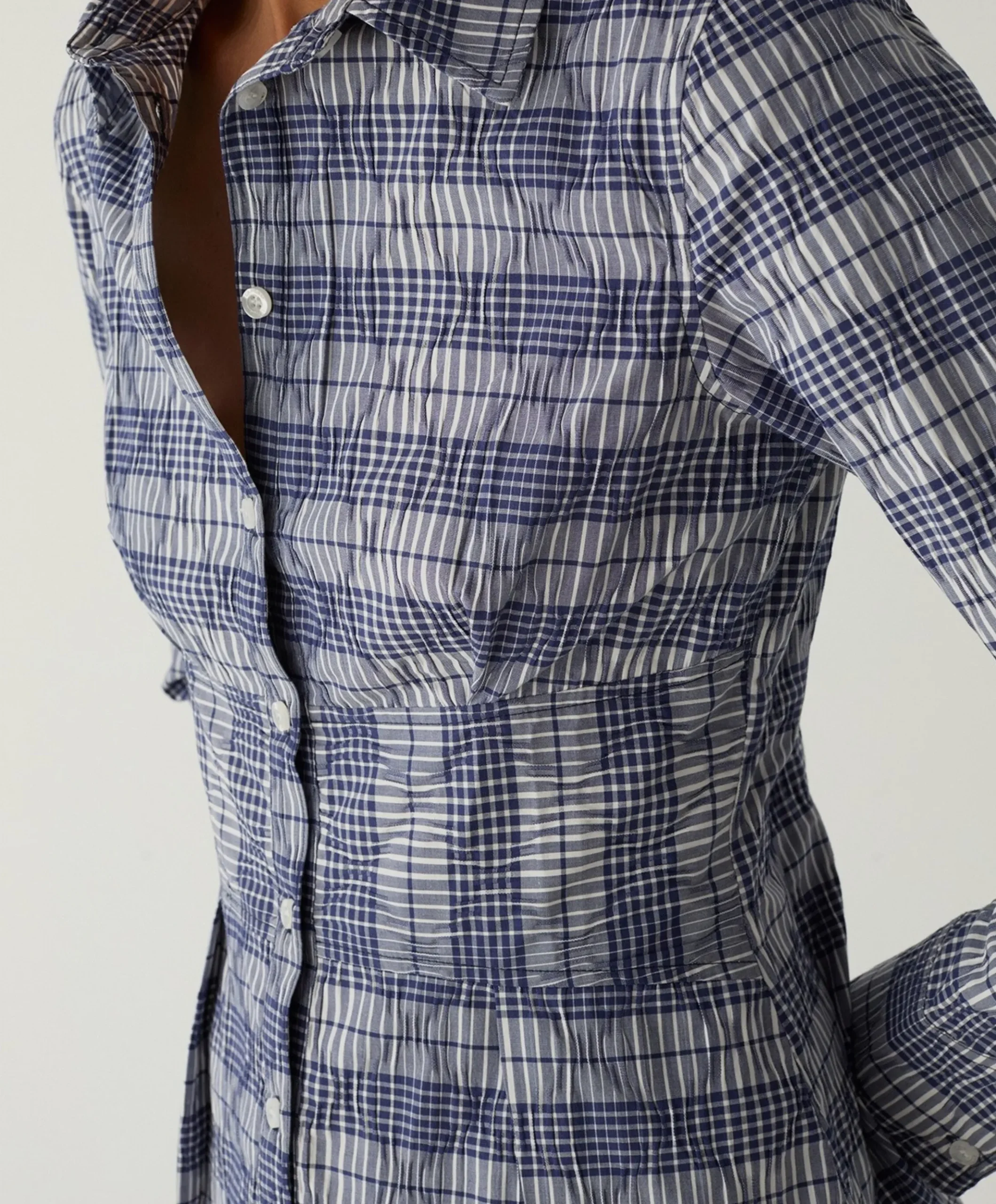 Dames blouse blauw