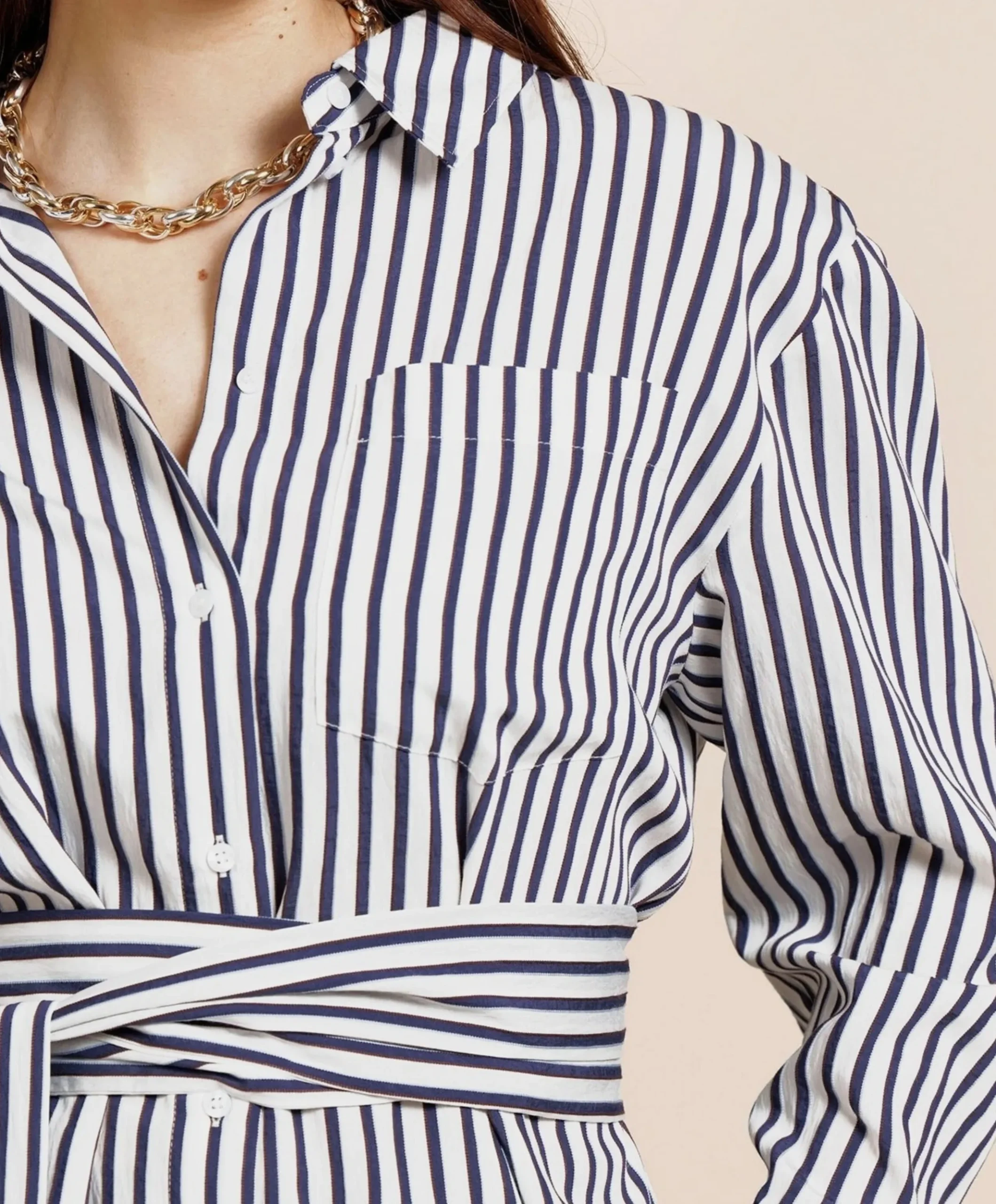 Dames blouse blauw