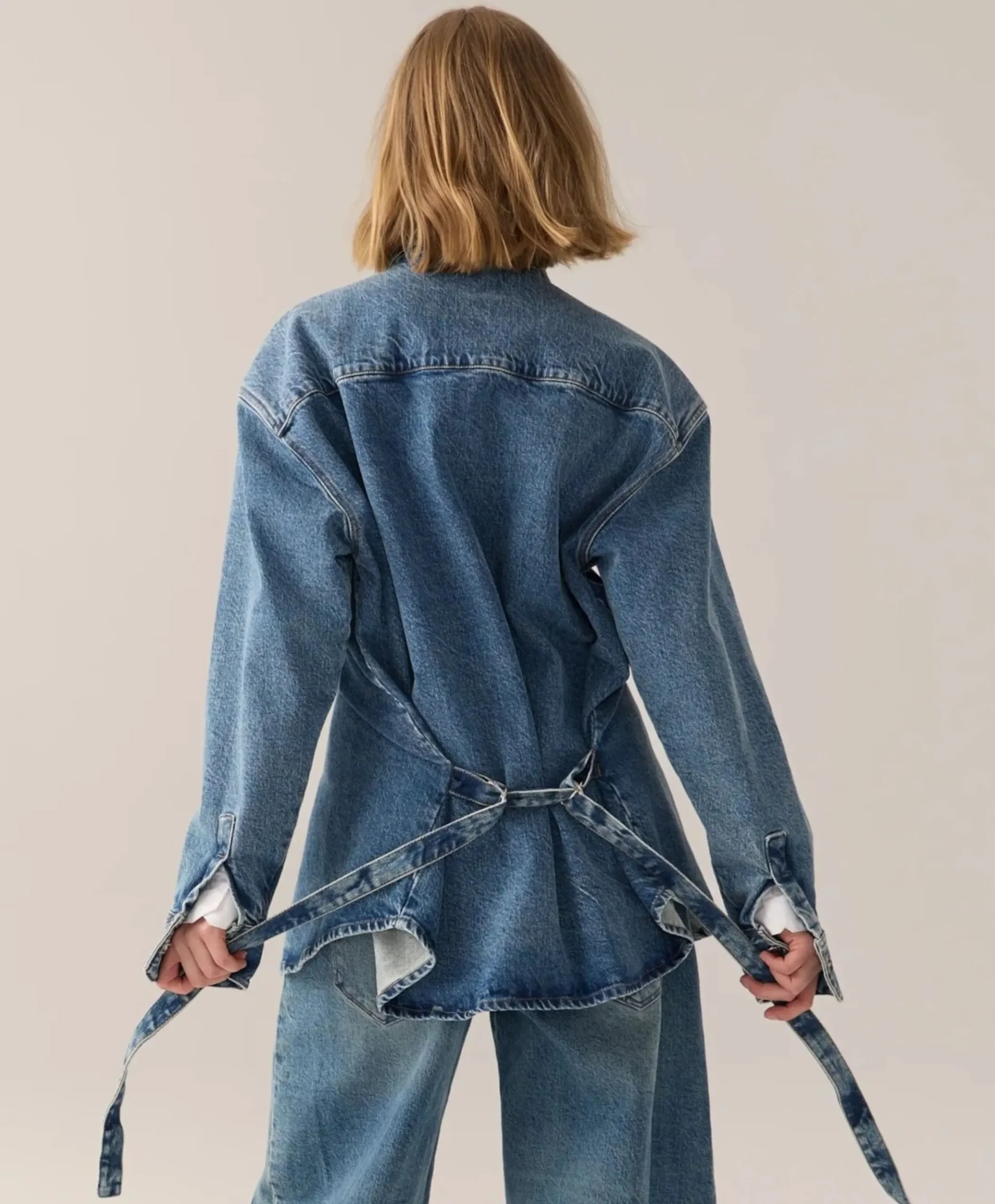 Dames blouse blauw