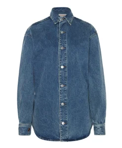 Dames blouse blauw