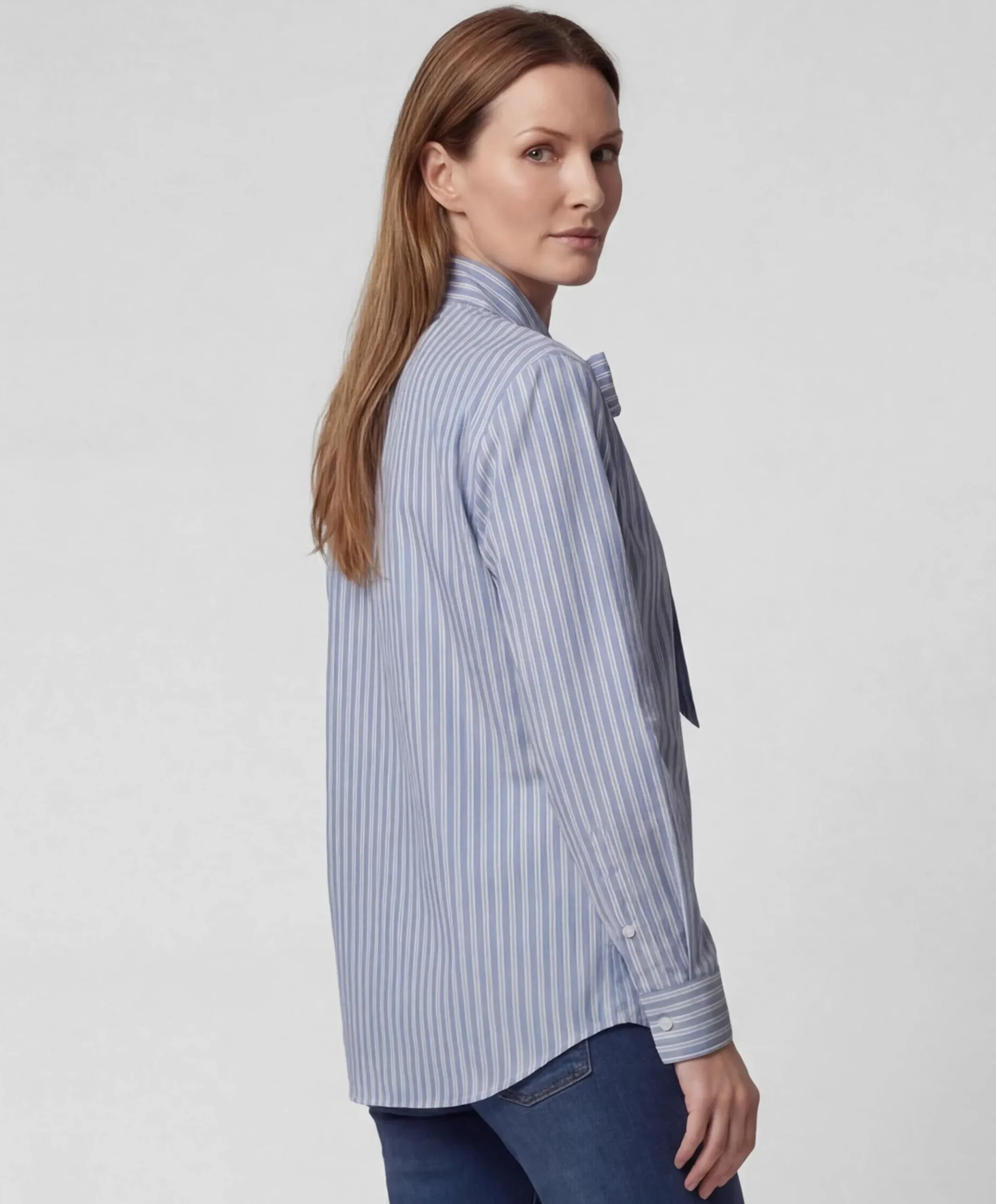 Dames blouse blauw