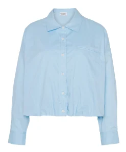 Dames blouse blauw