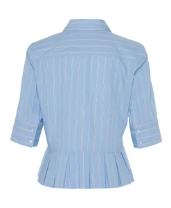Dames blouse blauw