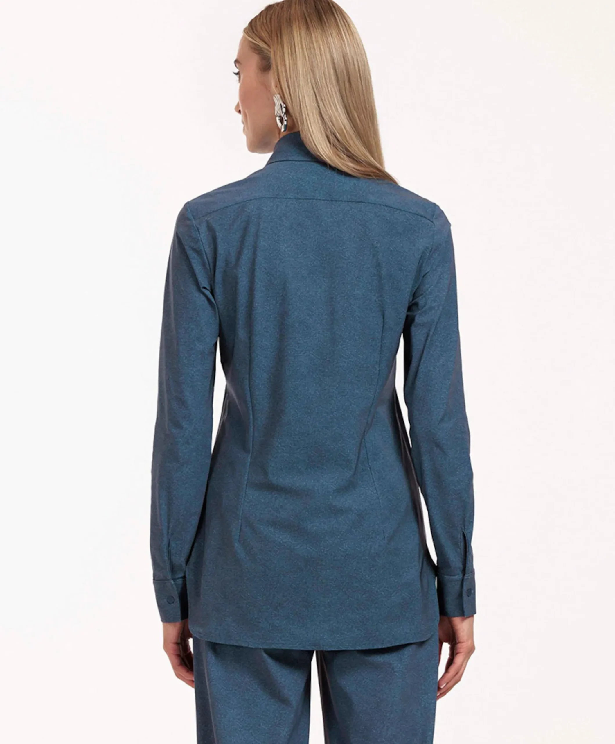 Dames blouse blauw