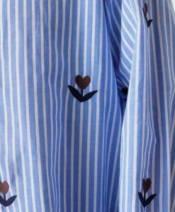 Dames blouse blauw