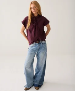 Dames blouse bordeaux