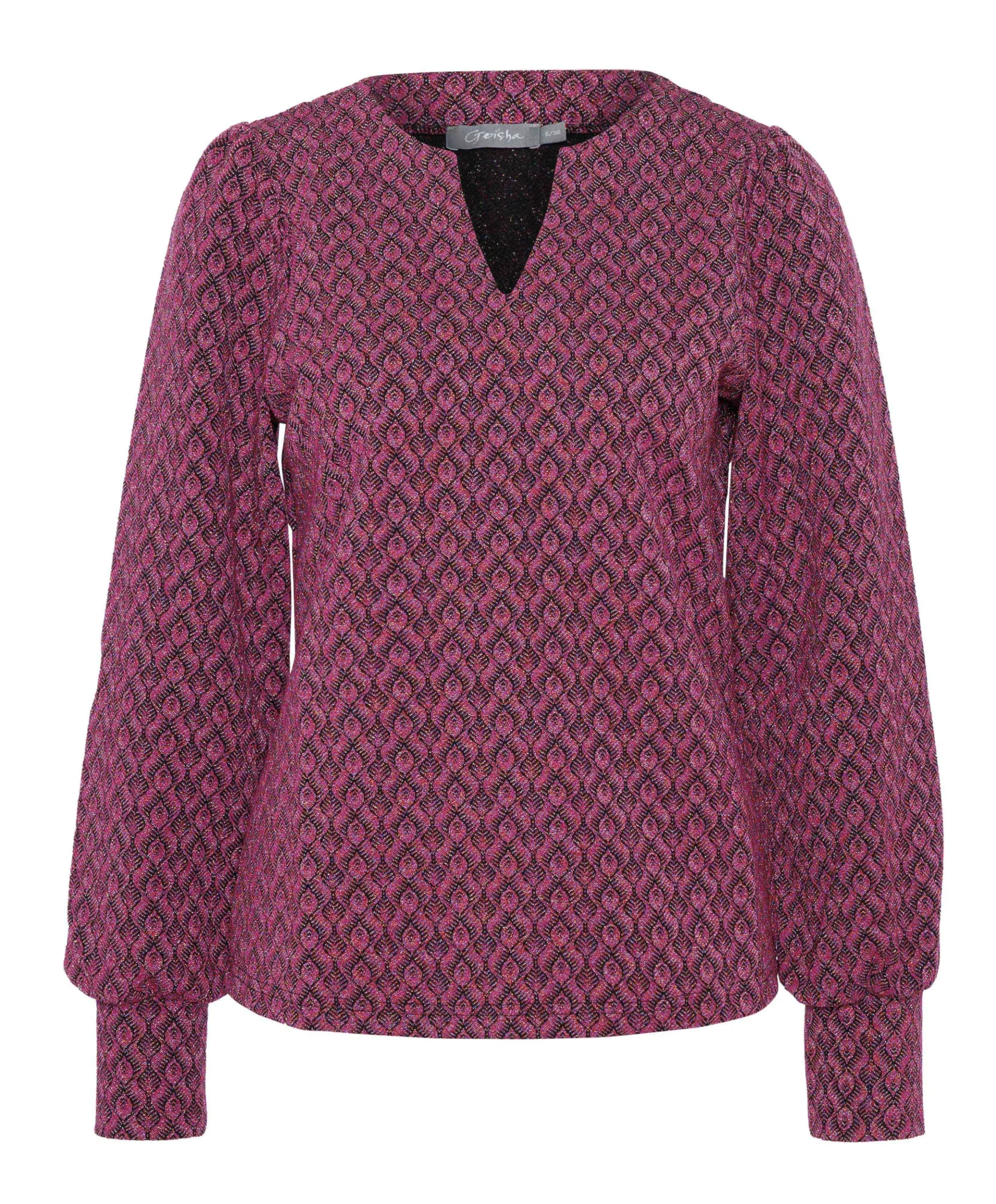 Dames blouse bordeaux