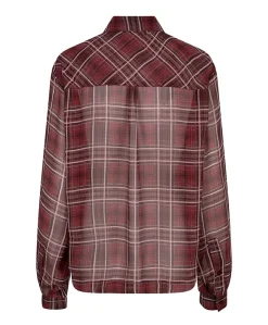 Dames blouse bordeaux