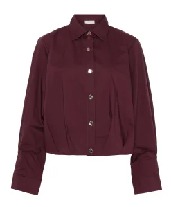 Dames blouse bordeaux