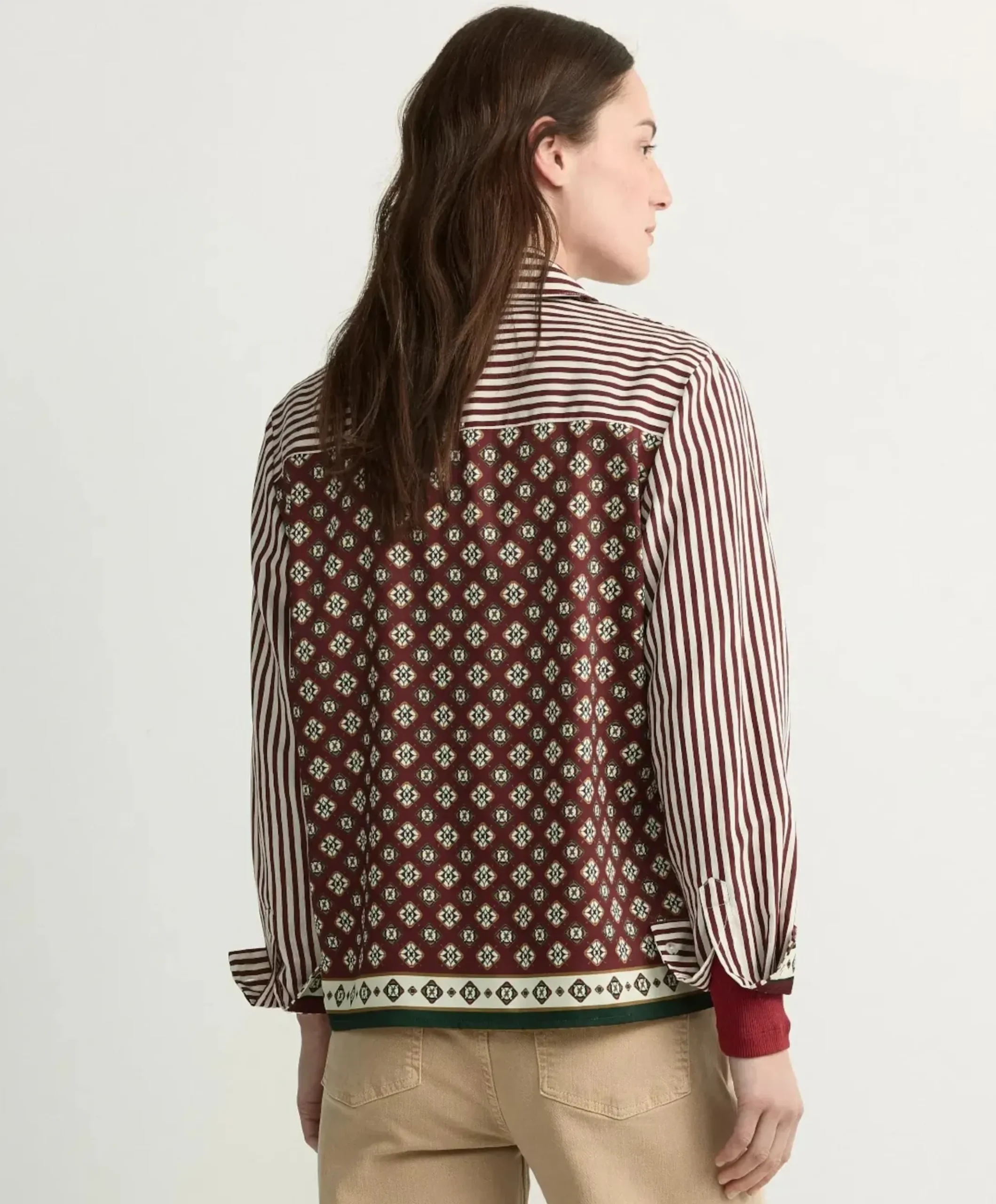 Dames blouse bordeaux