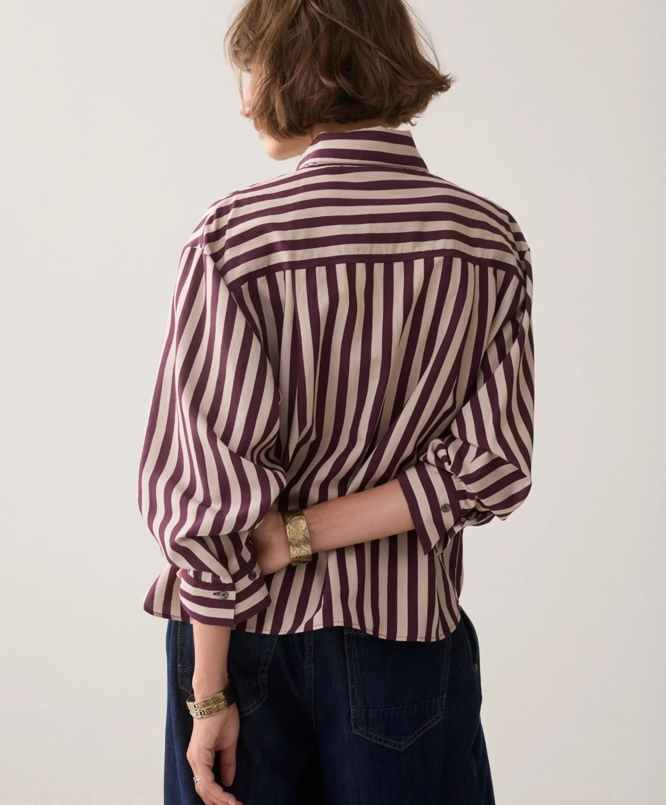 Dames blouse bordeaux