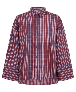 Dames blouse bordeaux