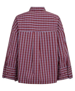 Dames blouse bordeaux