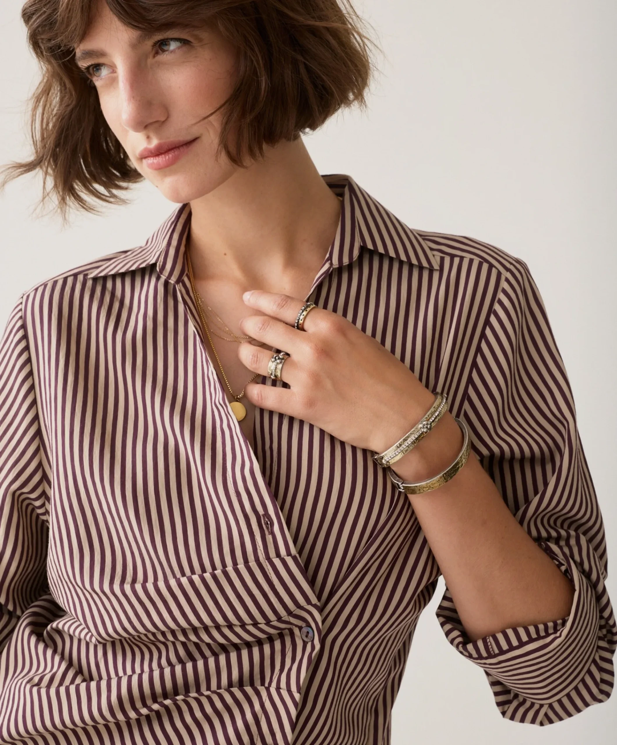 Dames blouse bordeaux