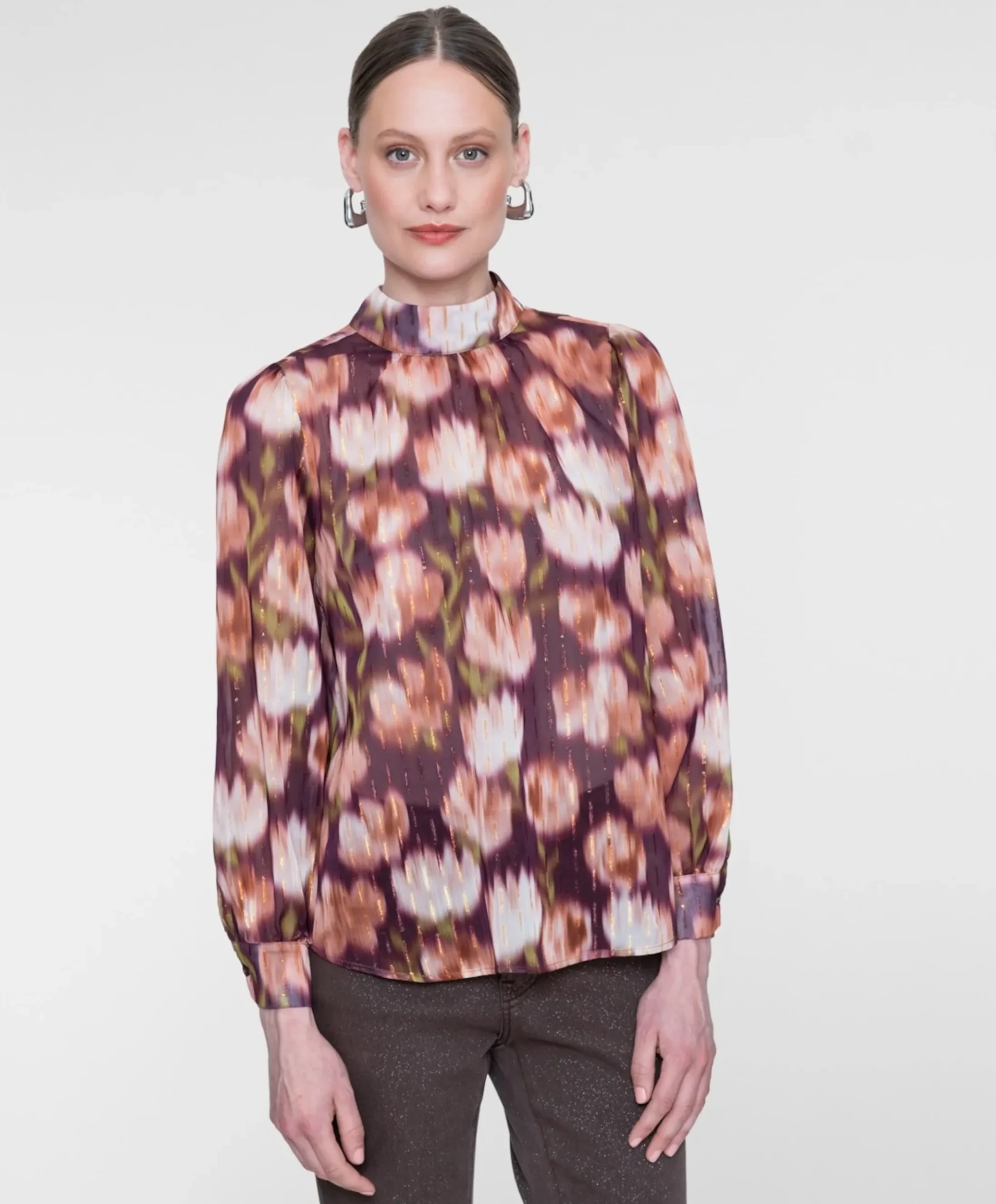 Dames blouse bordeaux