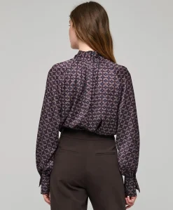 Dames blouse bordeaux