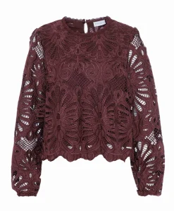 Dames blouse bordeaux