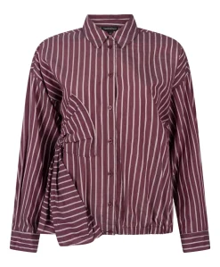 Dames blouse bordeaux