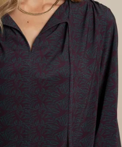 Dames blouse bordeaux