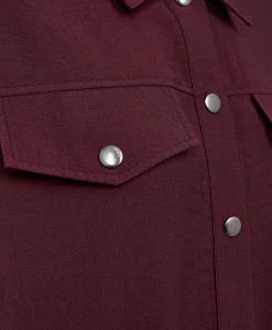 Dames blouse bordeaux