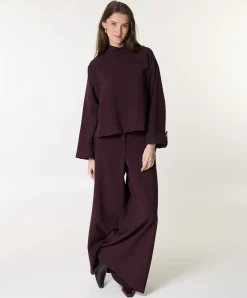 Dames blouse bordeaux